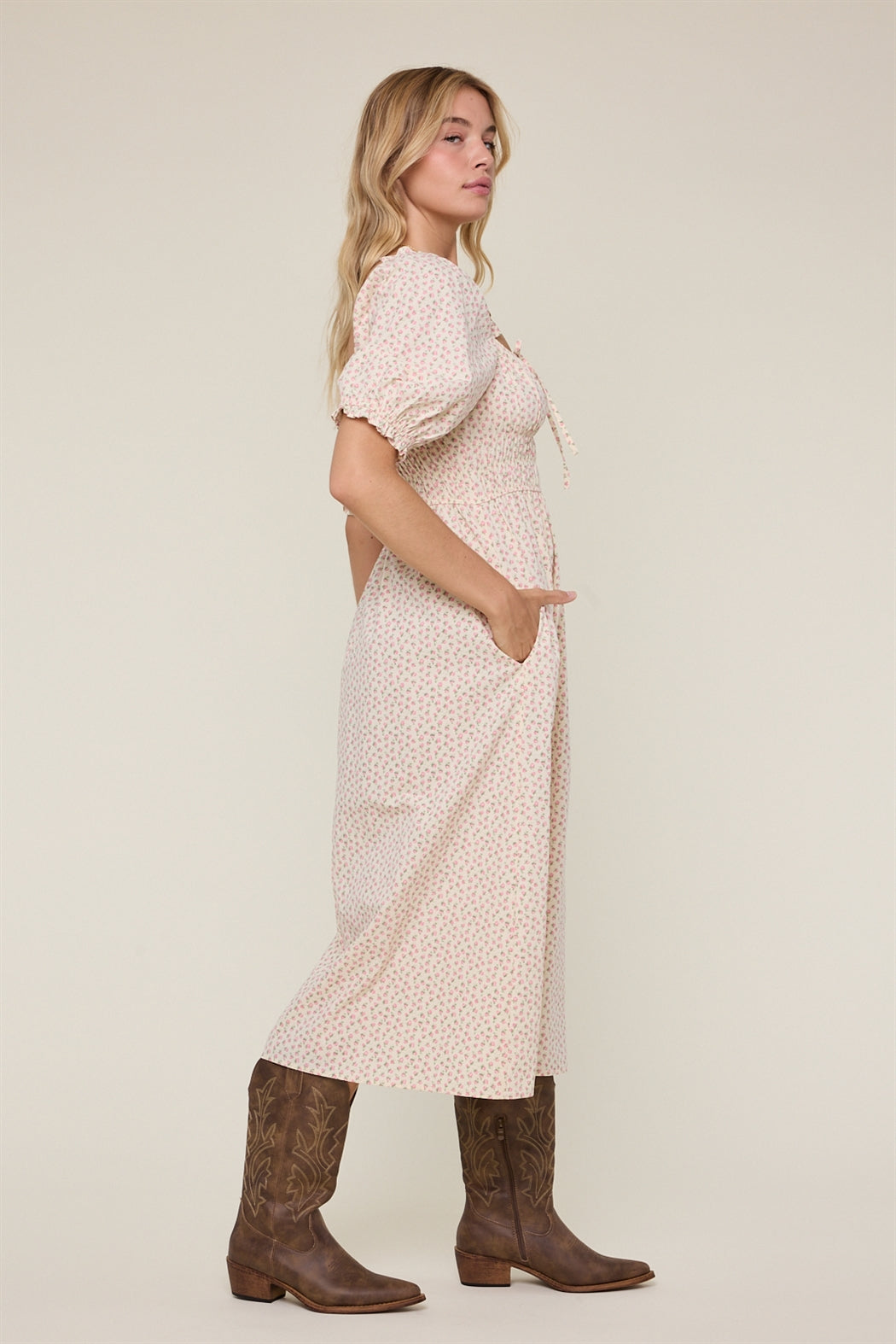 Cara Floral Midi Dress