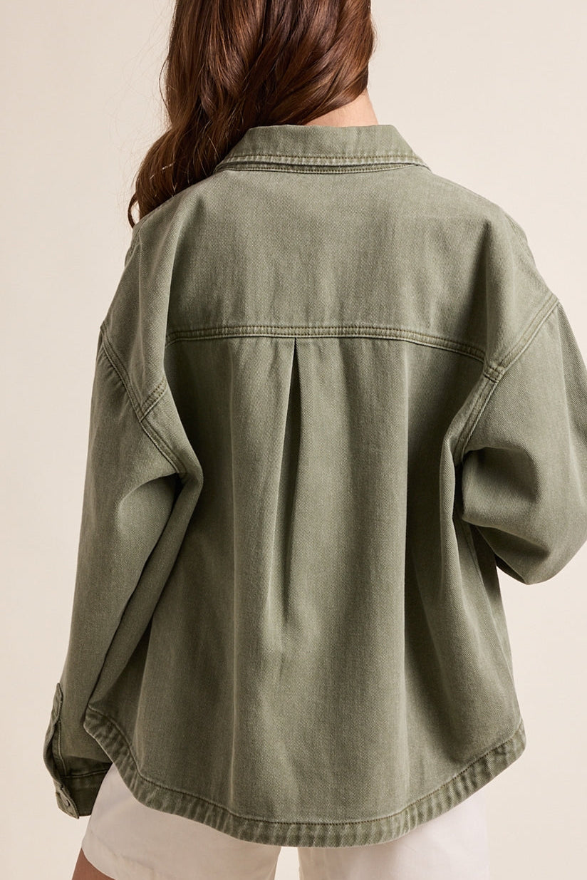 Faith Denim Button Up Jacket