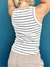 Colby Striped Tank Black