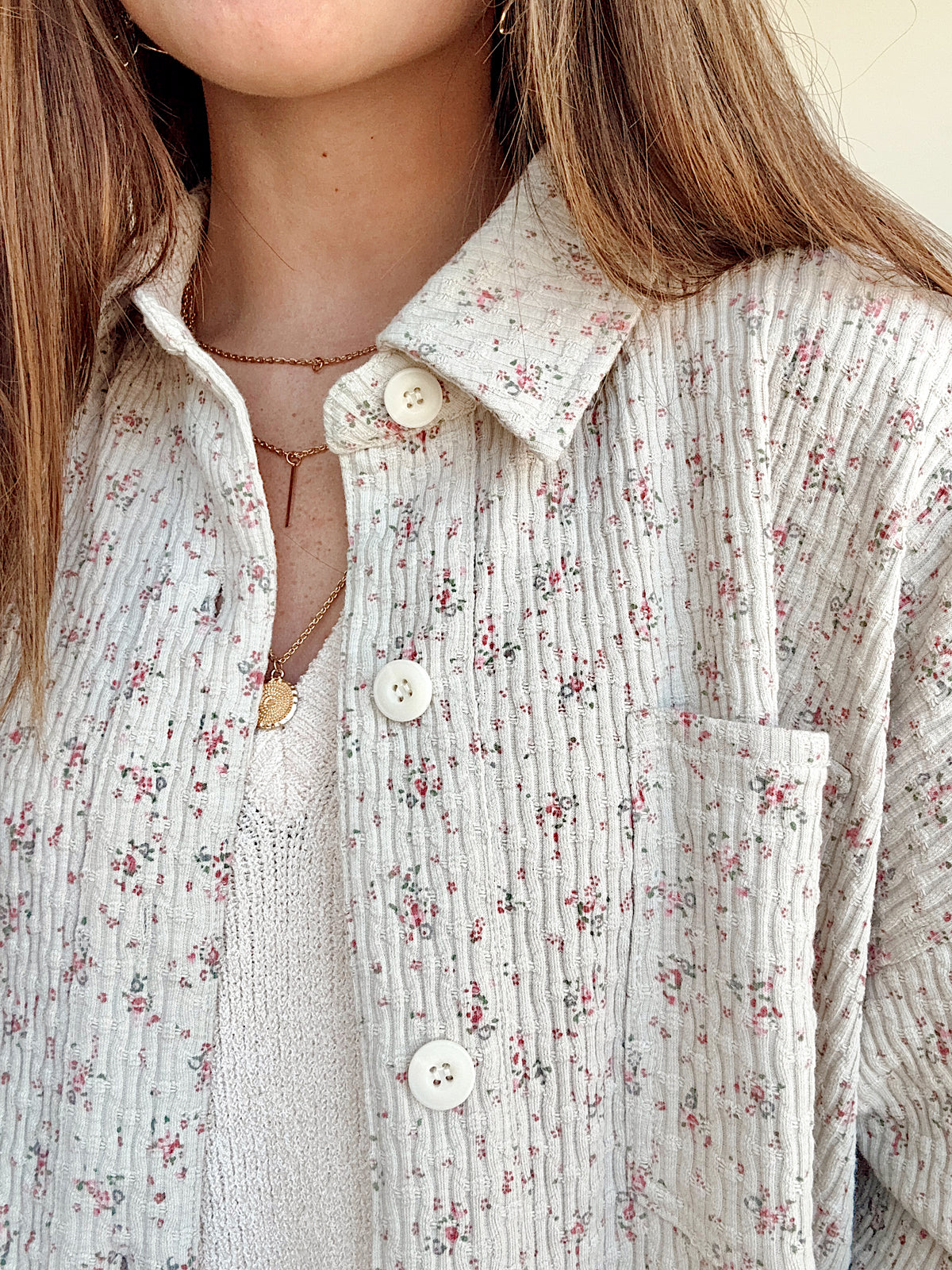 Libby Floral Knit Shirt
