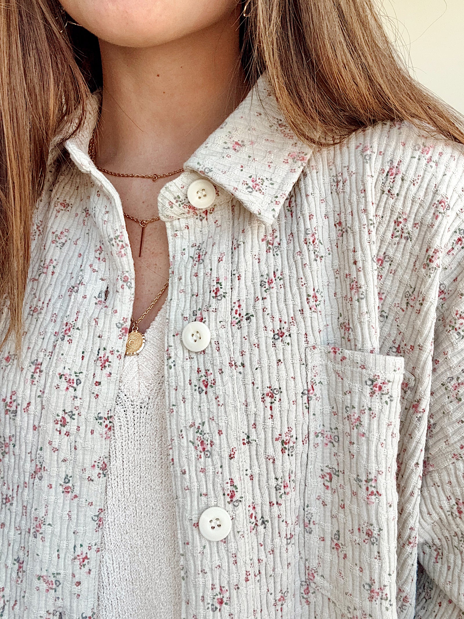 Libby Floral Knit Shirt