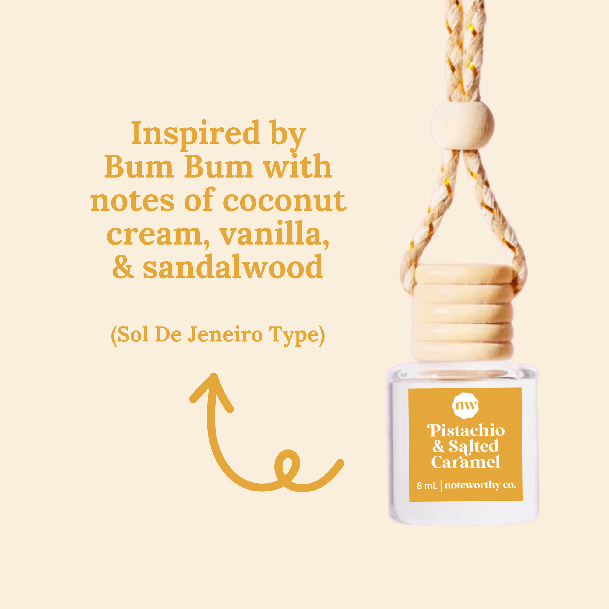 Pistachio & Salted Caramel Car Diffuser