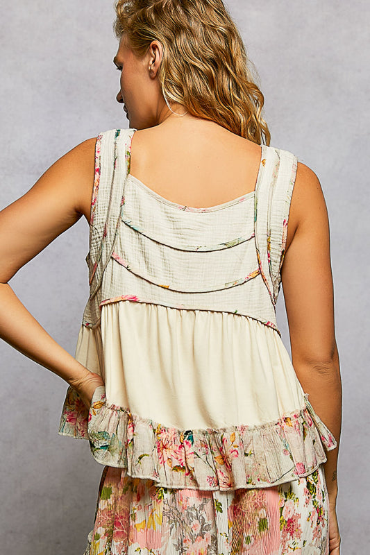 Olivia Detail Cropped Tank Top