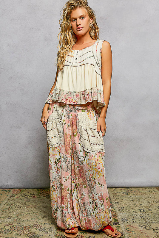 Olivia Detail Cropped Tank Top