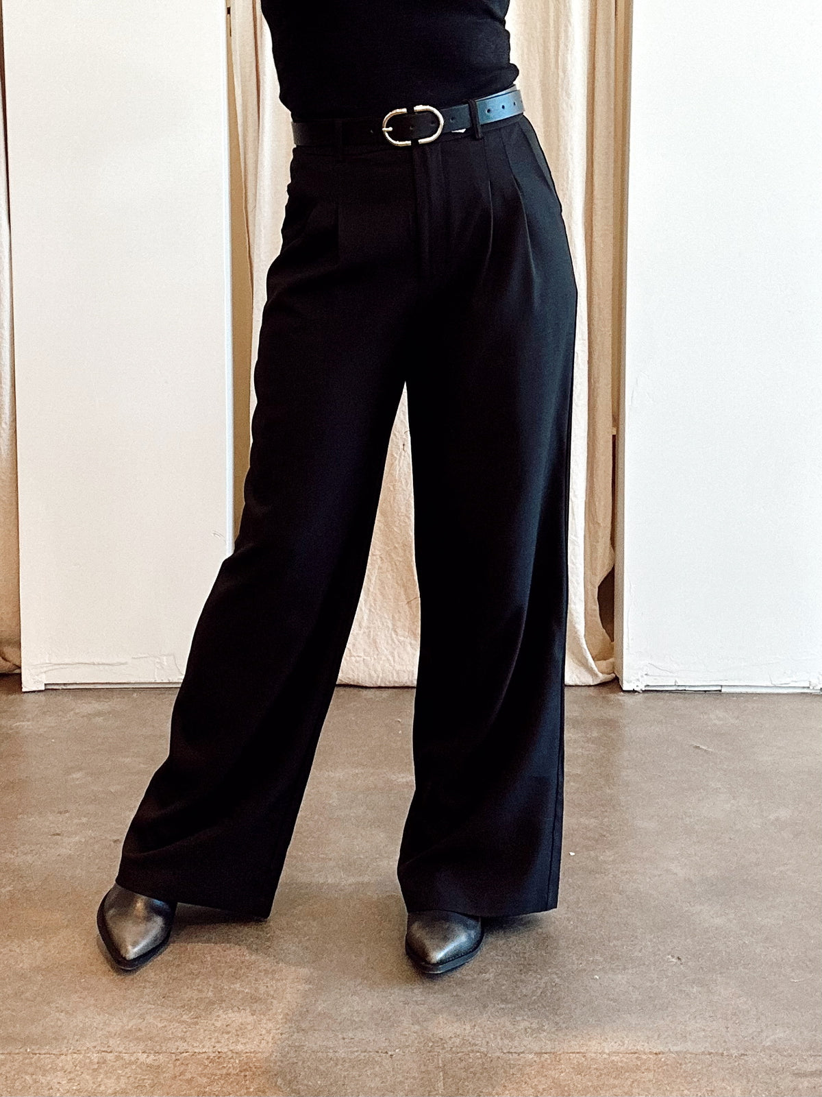 Samantha Straight Leg Pants Black
