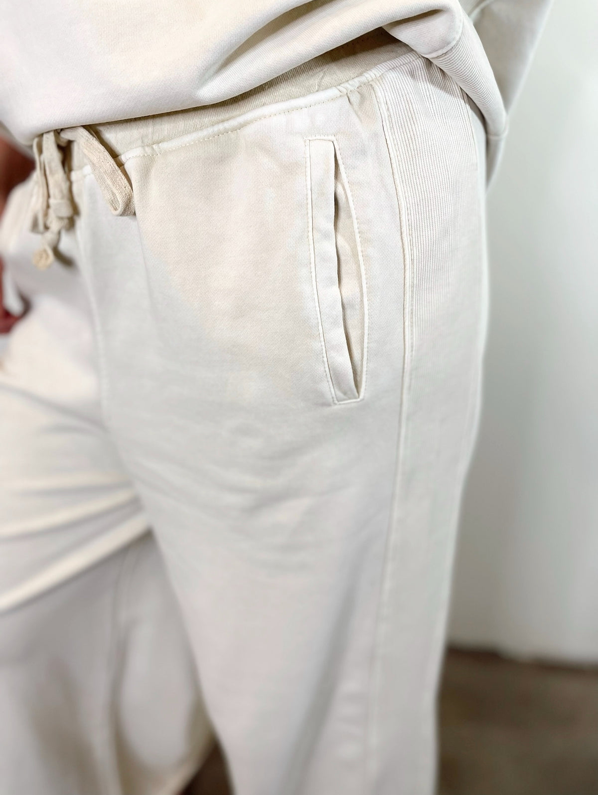 JoJo Mineral Washed Terry Knit Pants