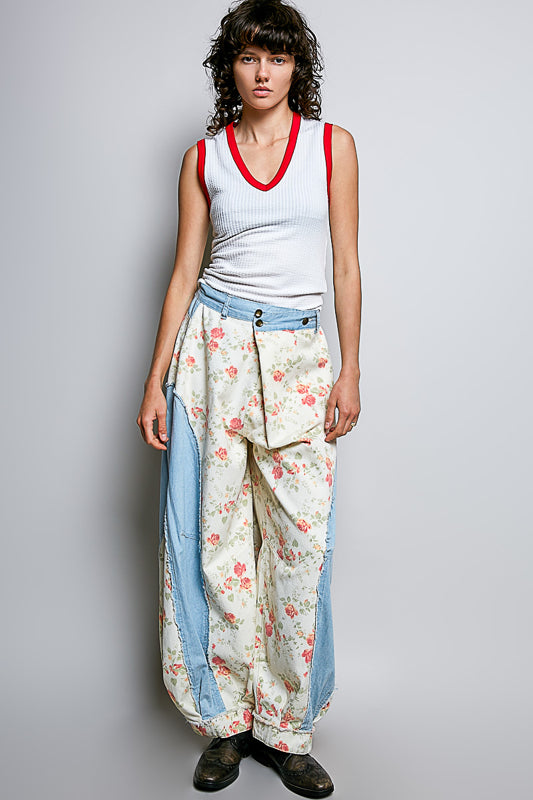 Monica V-neck Tank Top Off White