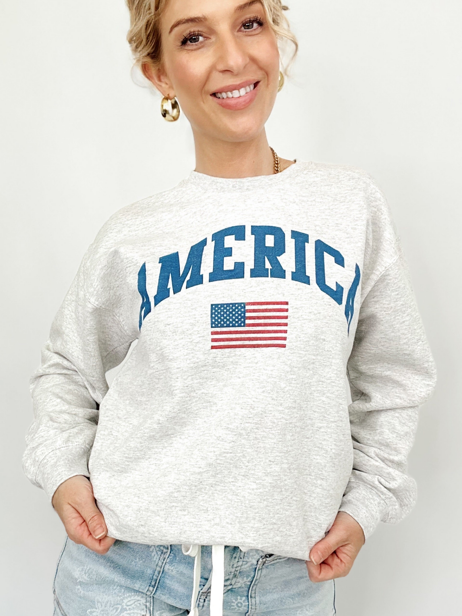 America Flag Sweatshirt