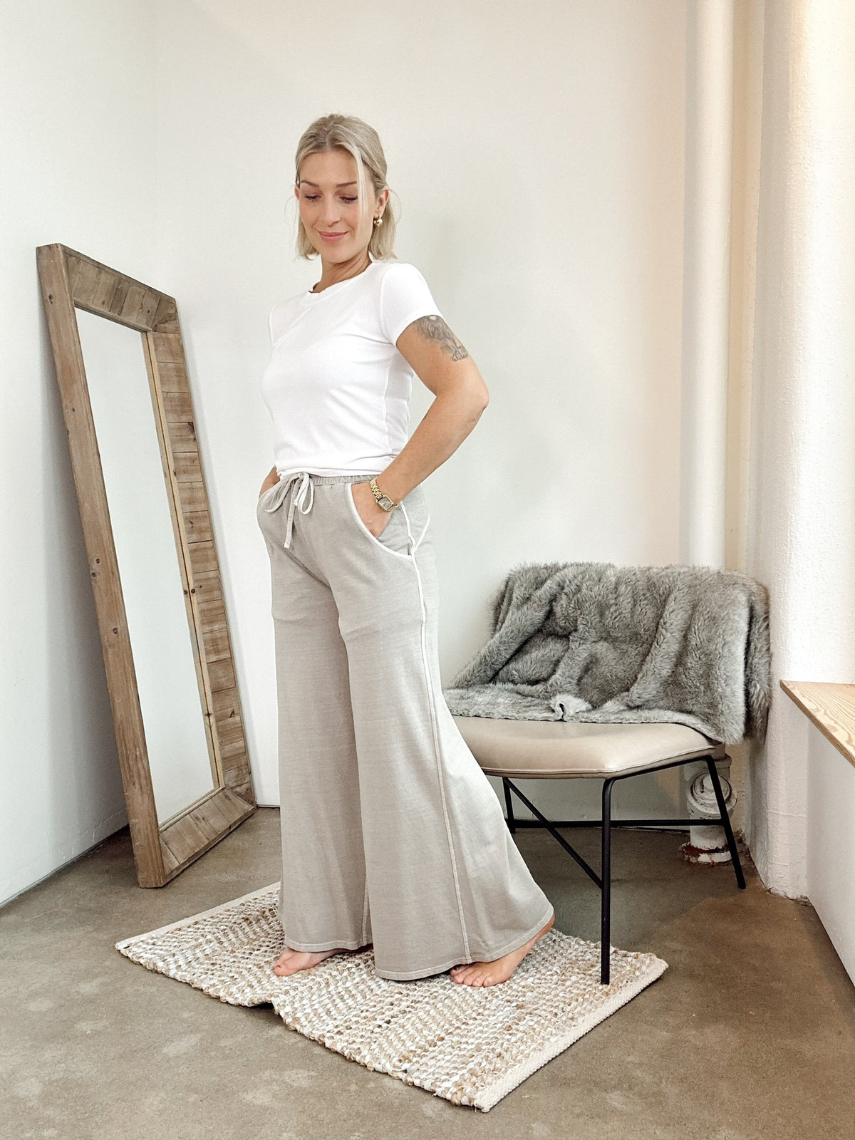 Lucy Terry Pants Ash Mocha