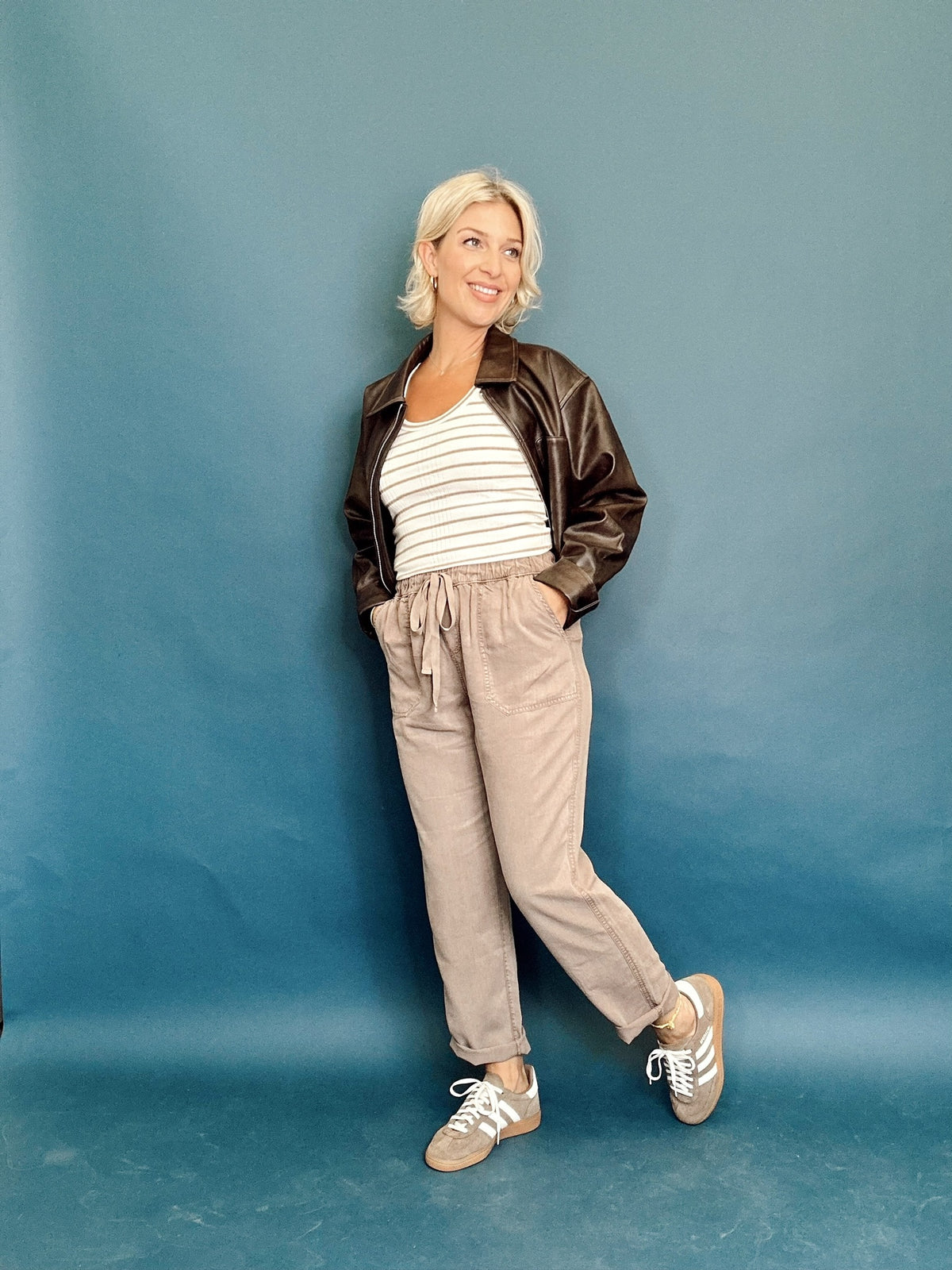 Hadley Vintage Faux Leather Jacket