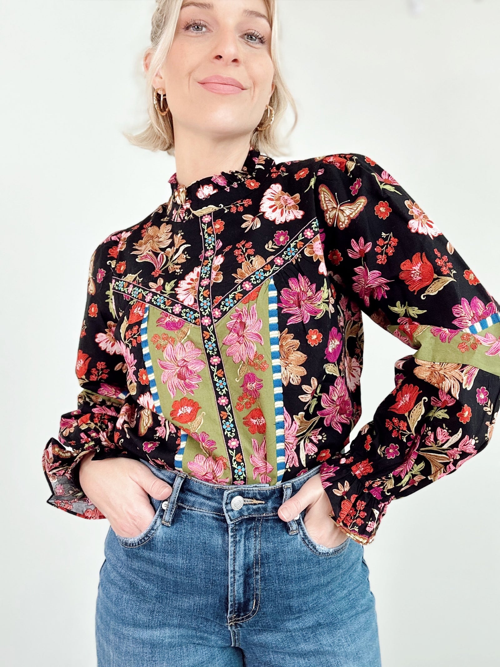 Marney Floral Print Top