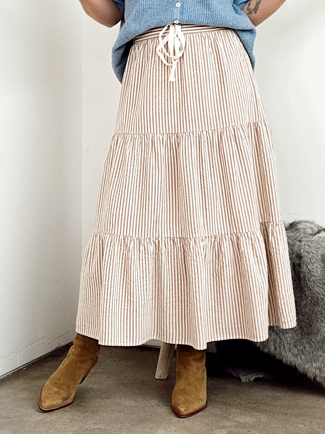 Daisy Ruffle Maxi Skirt