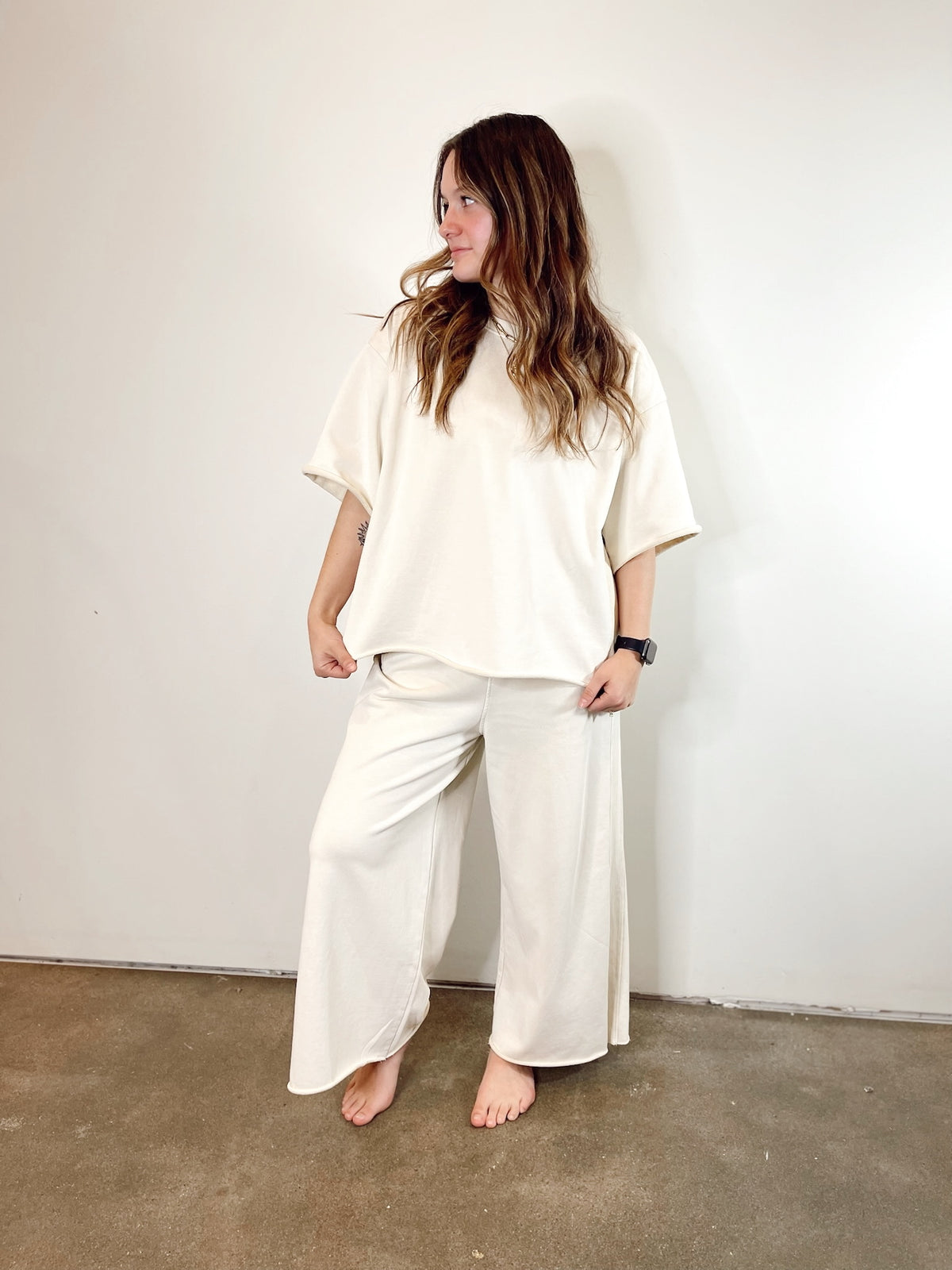 Kit Mineral Washed Terry Knit Top