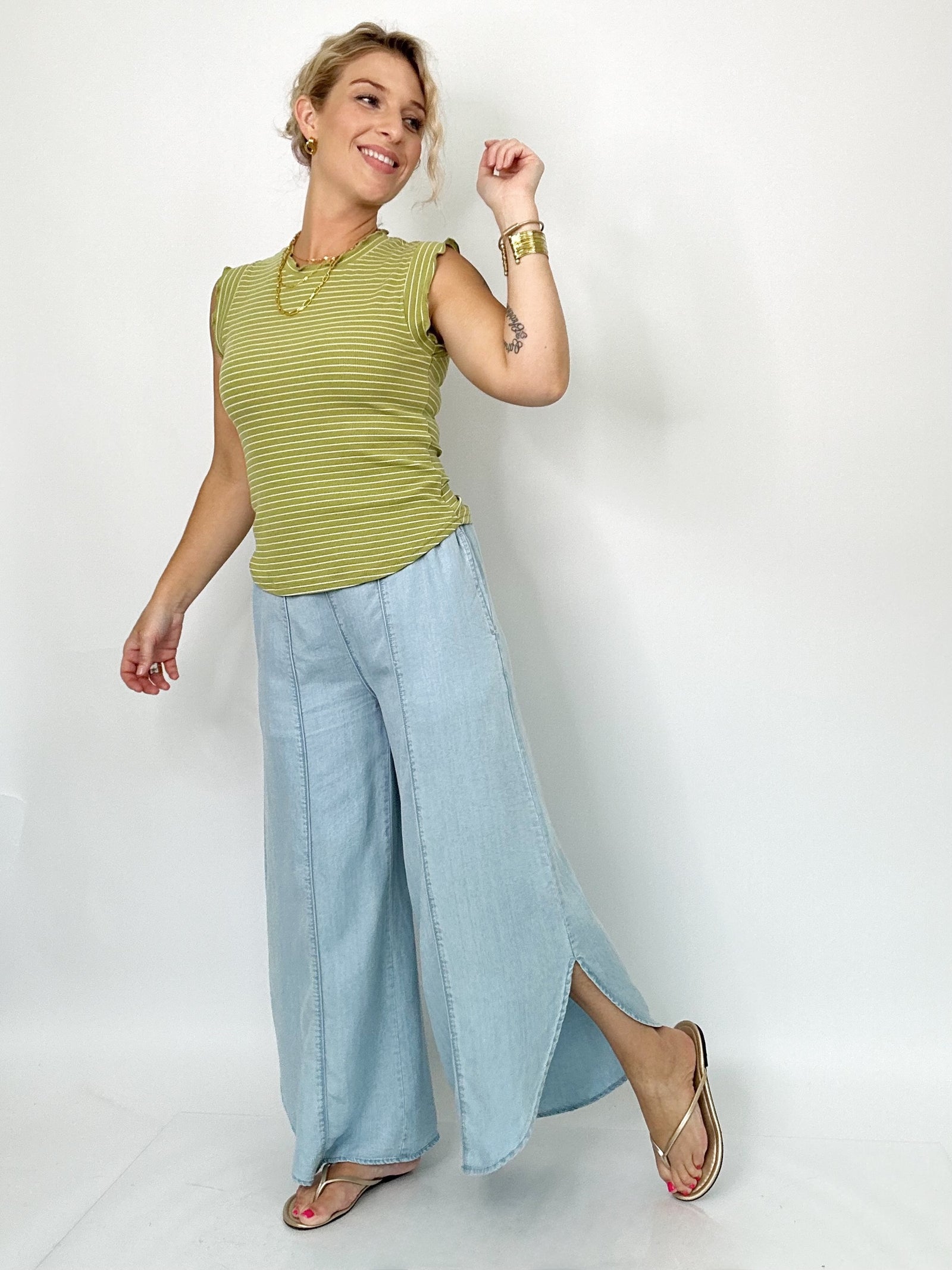 Nellie Tulip Washed Jeans Light Denim