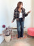 Ivy Plaid Button Down Cardigan