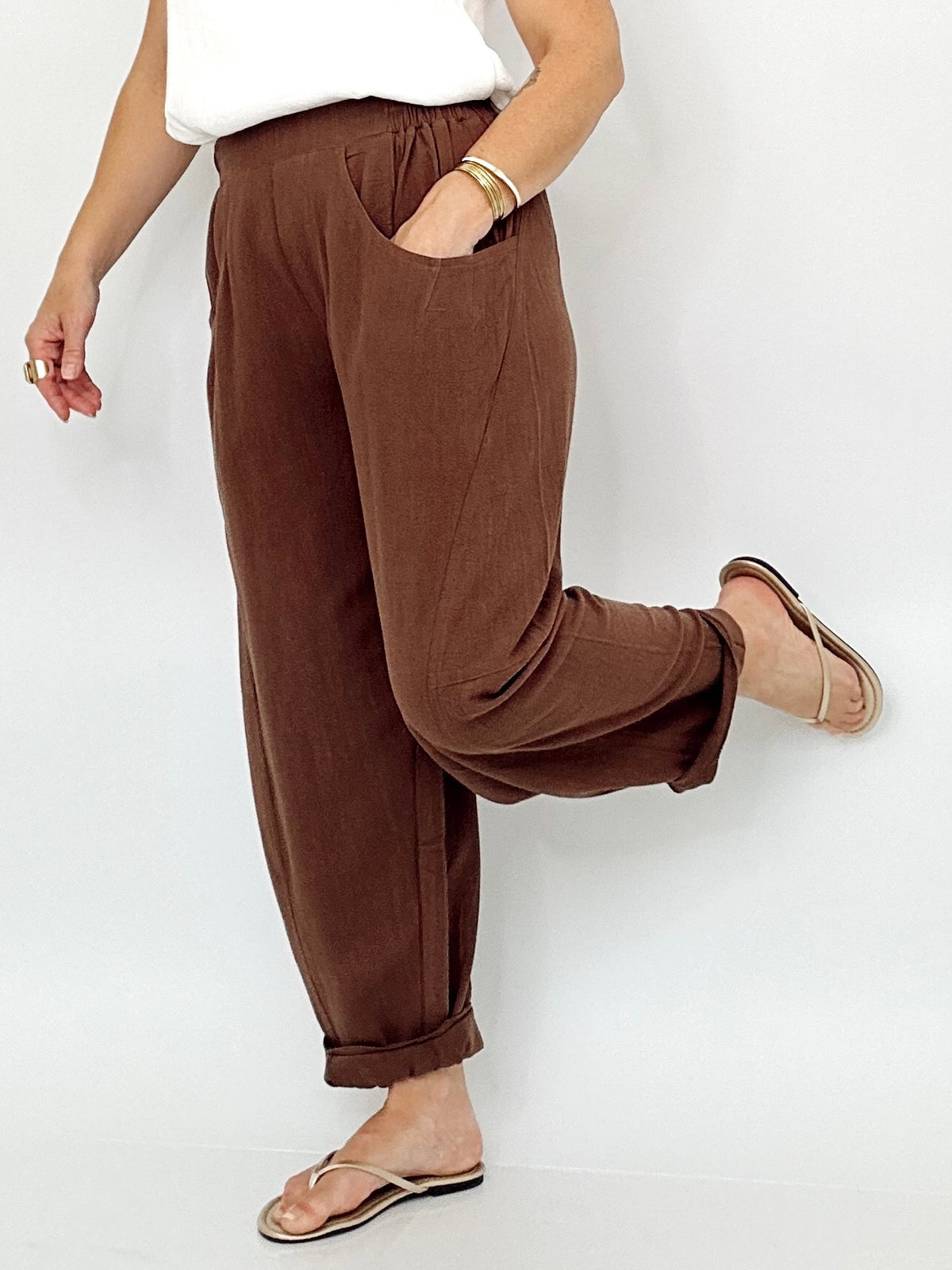 Chrissy Barrel Pants Coco