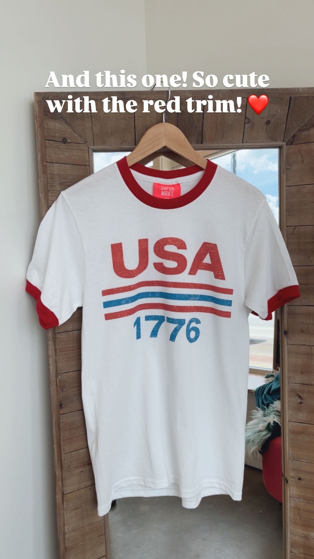 USA 1776 Ringer Graphic Tee