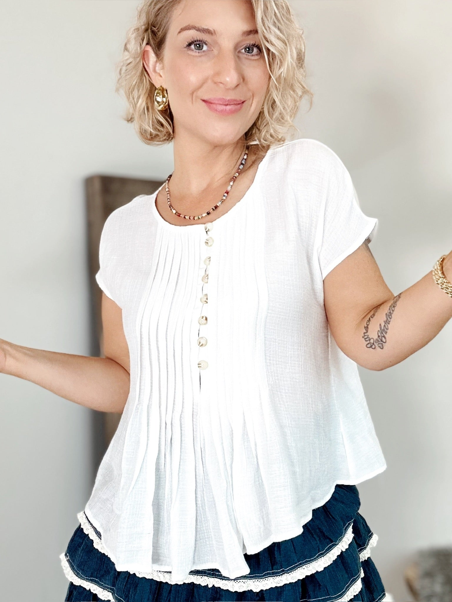 Bridget Blouse White