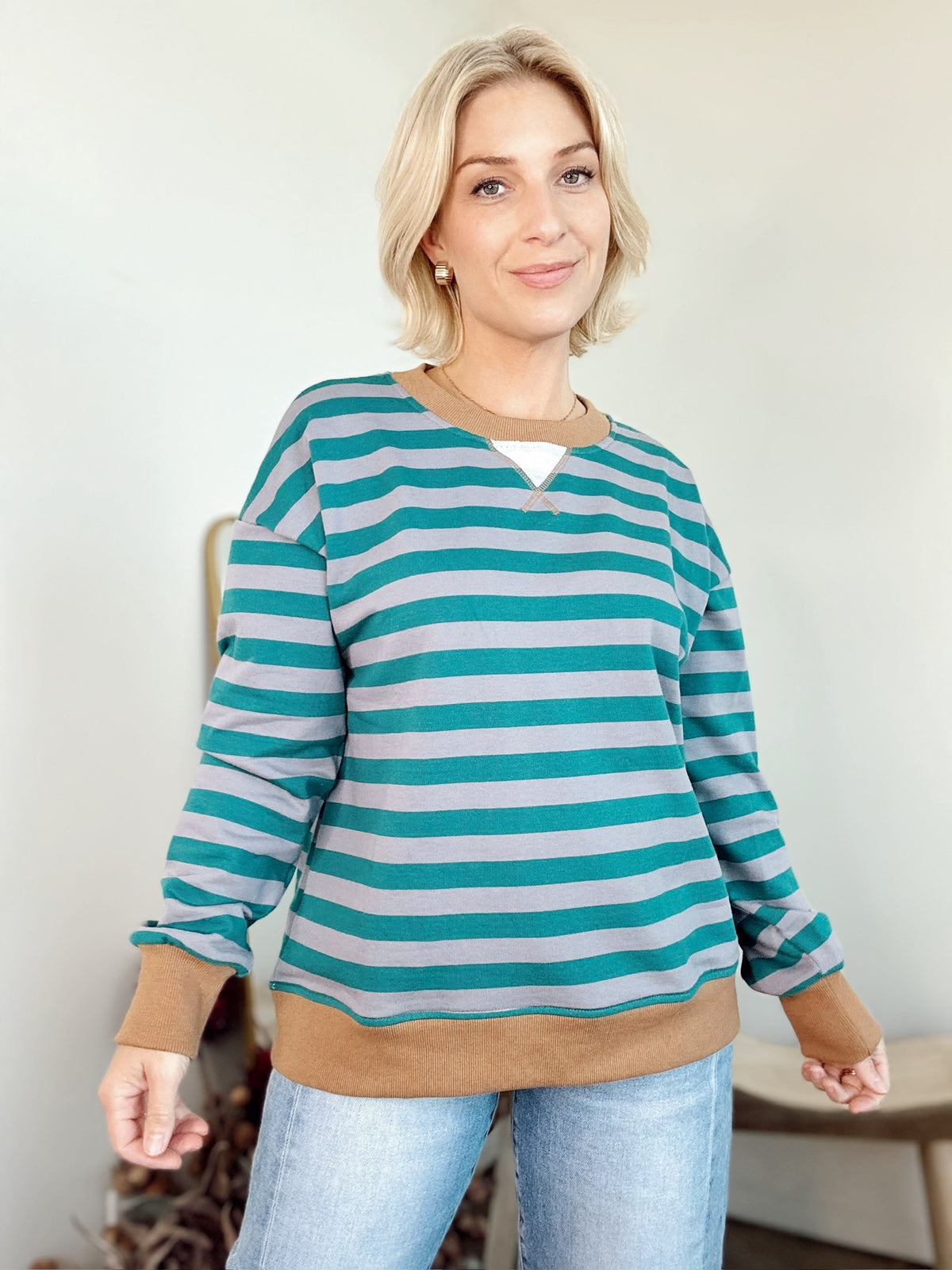 Trinity Stripe Sweatshirt