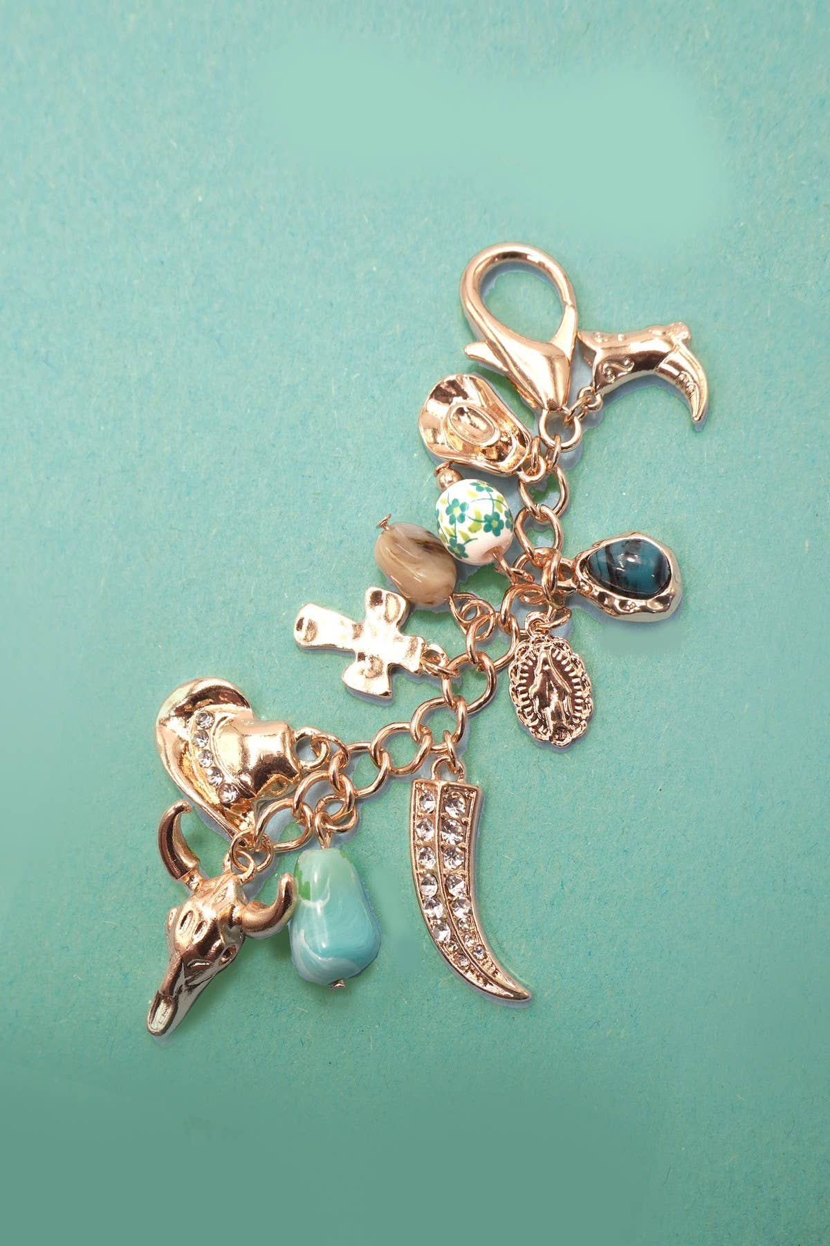 Western Porcelain Bag Charm