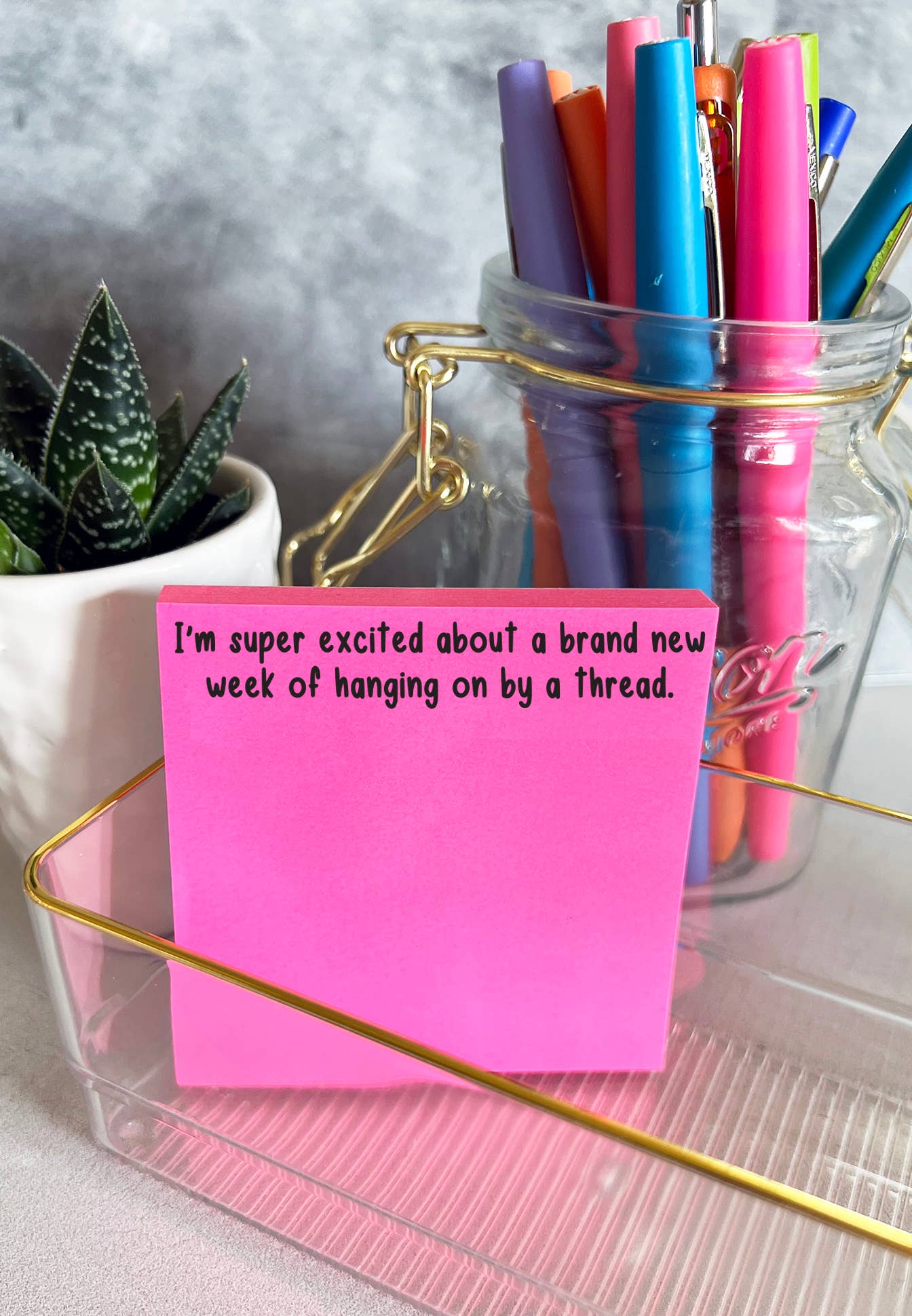 Hanging On Sticky Notes