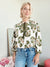 Janine Floral Blouse Olive