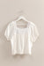 Laura Peasant Top White