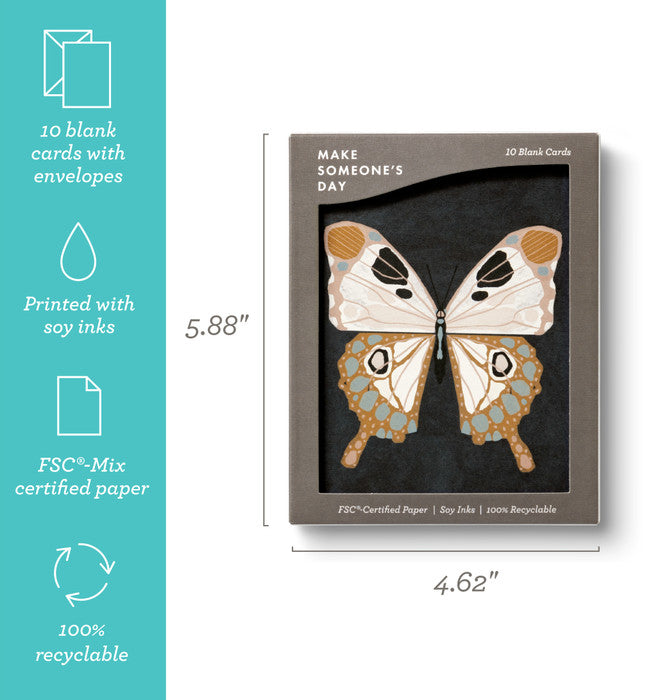 Make Someone's Day - Butterfly (10 blank cards)