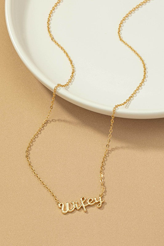Wifey Necklace