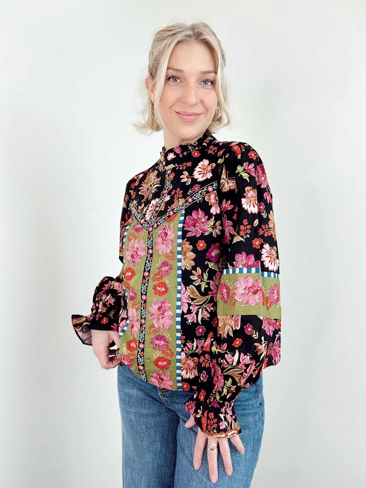 Marney Floral Print Top