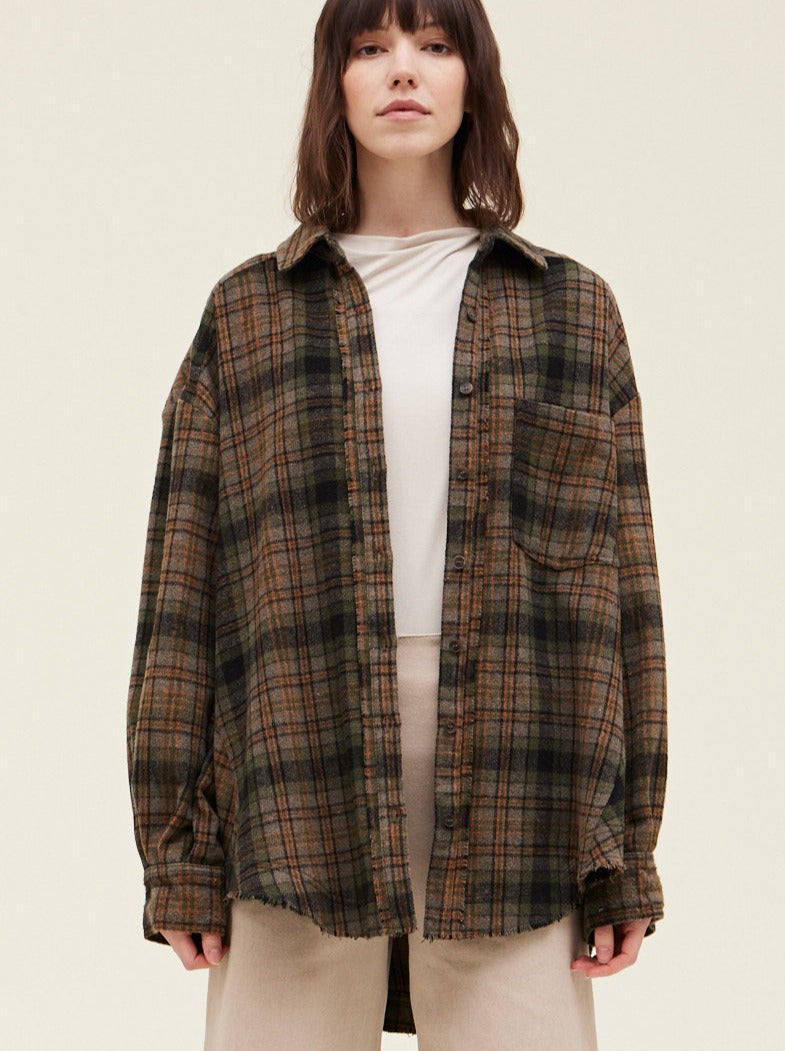 Sybil Plaid Shacket - Shanty Boutique