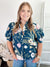 Tracy Floral Blouse Teal