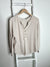 Selah V-Neck Half Button Long Sleeve Top Oatmeal