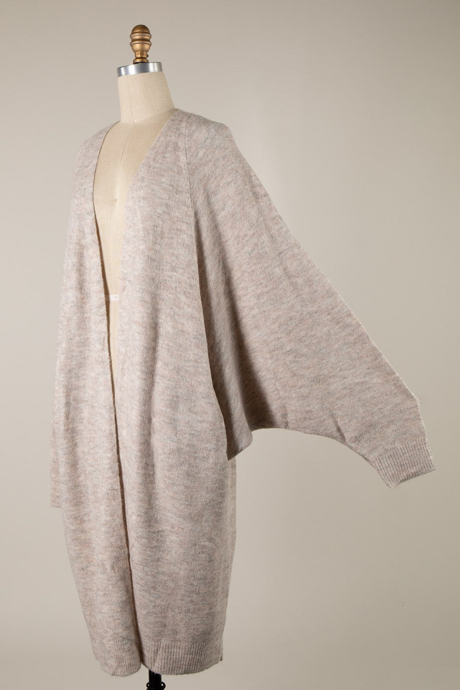 Laurel Oversized Knit Cardigan Beige