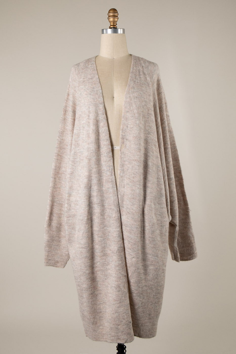 Laurel Oversized Knit Cardigan Beige