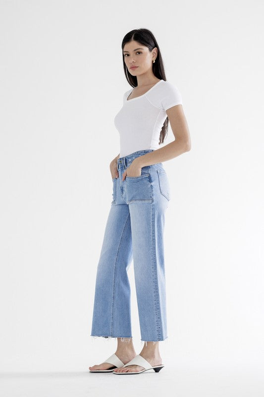 Reese Super High Rise Wide Leg Jeans