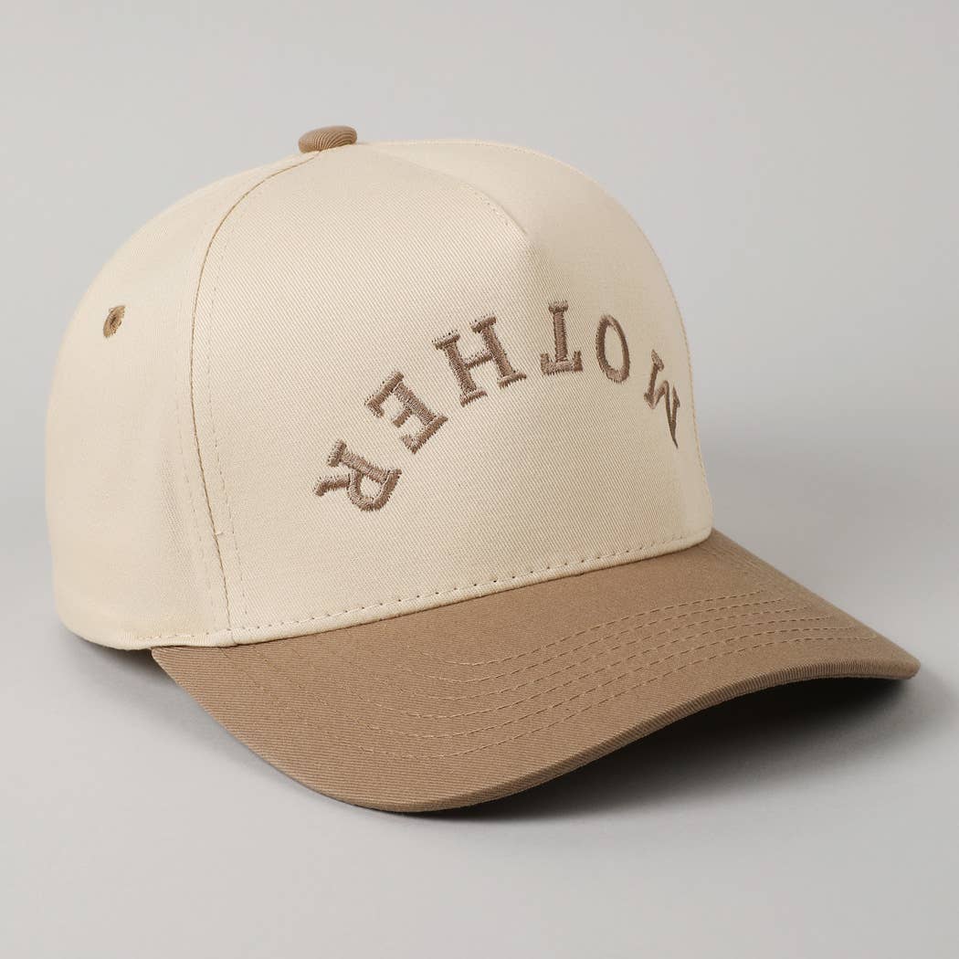 MOTHER Upside Down Hat Beige