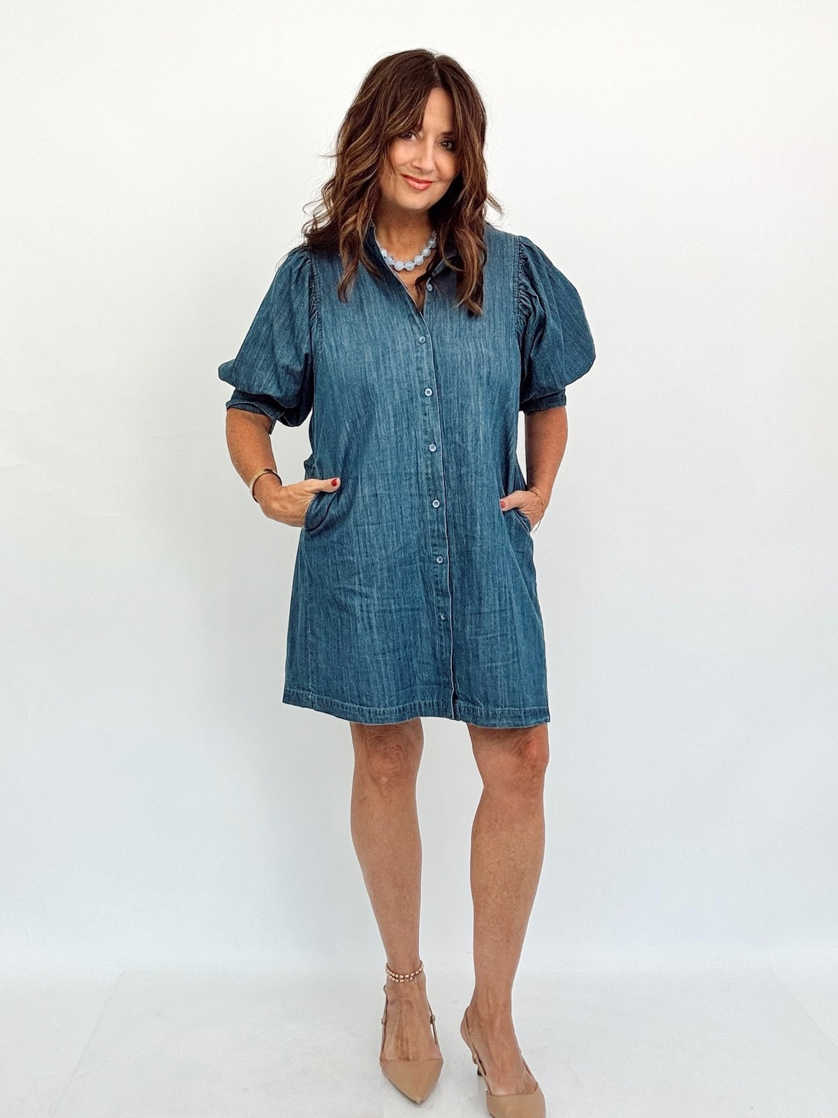 Jasmine Puff Sleeve Mini Dress