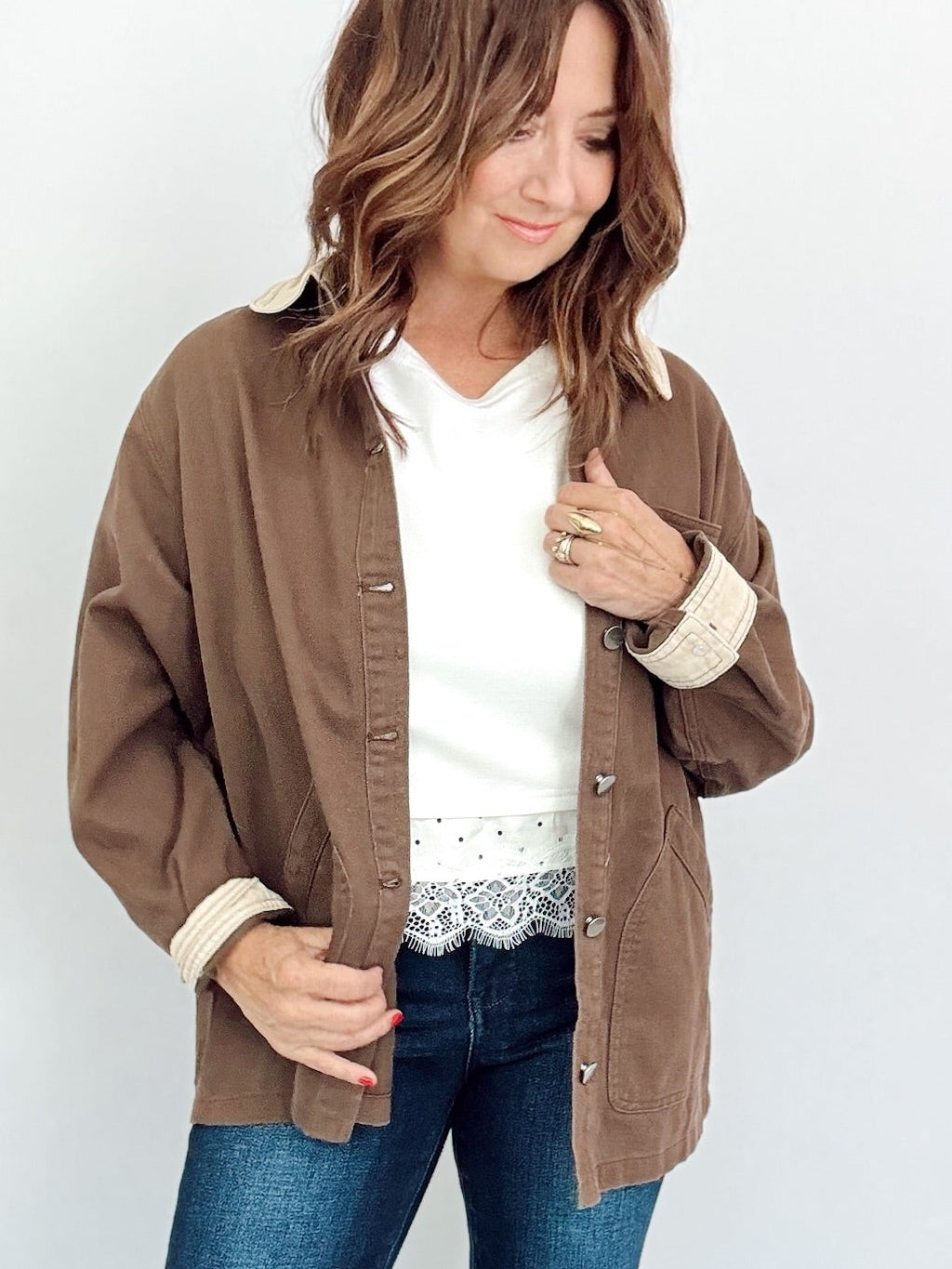 Elsie Utility Barn Jacket Espresso