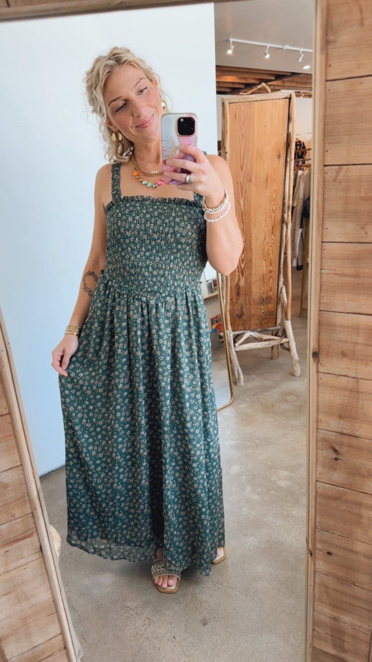 Riley Floral Midi Dress