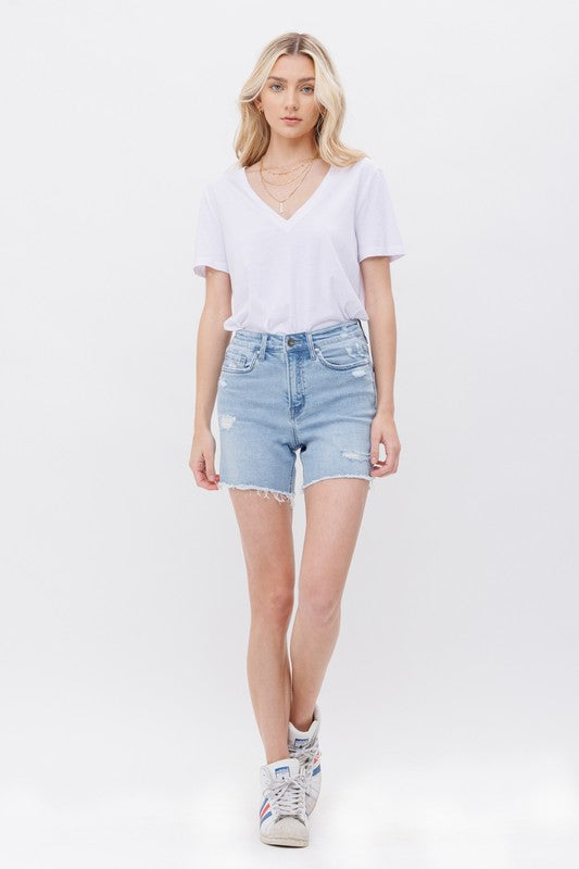 Hailey High Rise Midi Shorts