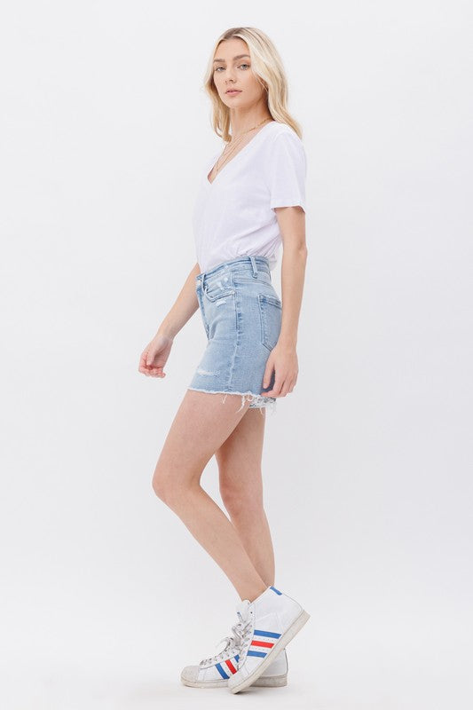 Hailey High Rise Midi Shorts