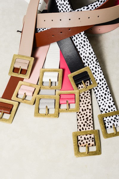 Classic Square Buckle Belt