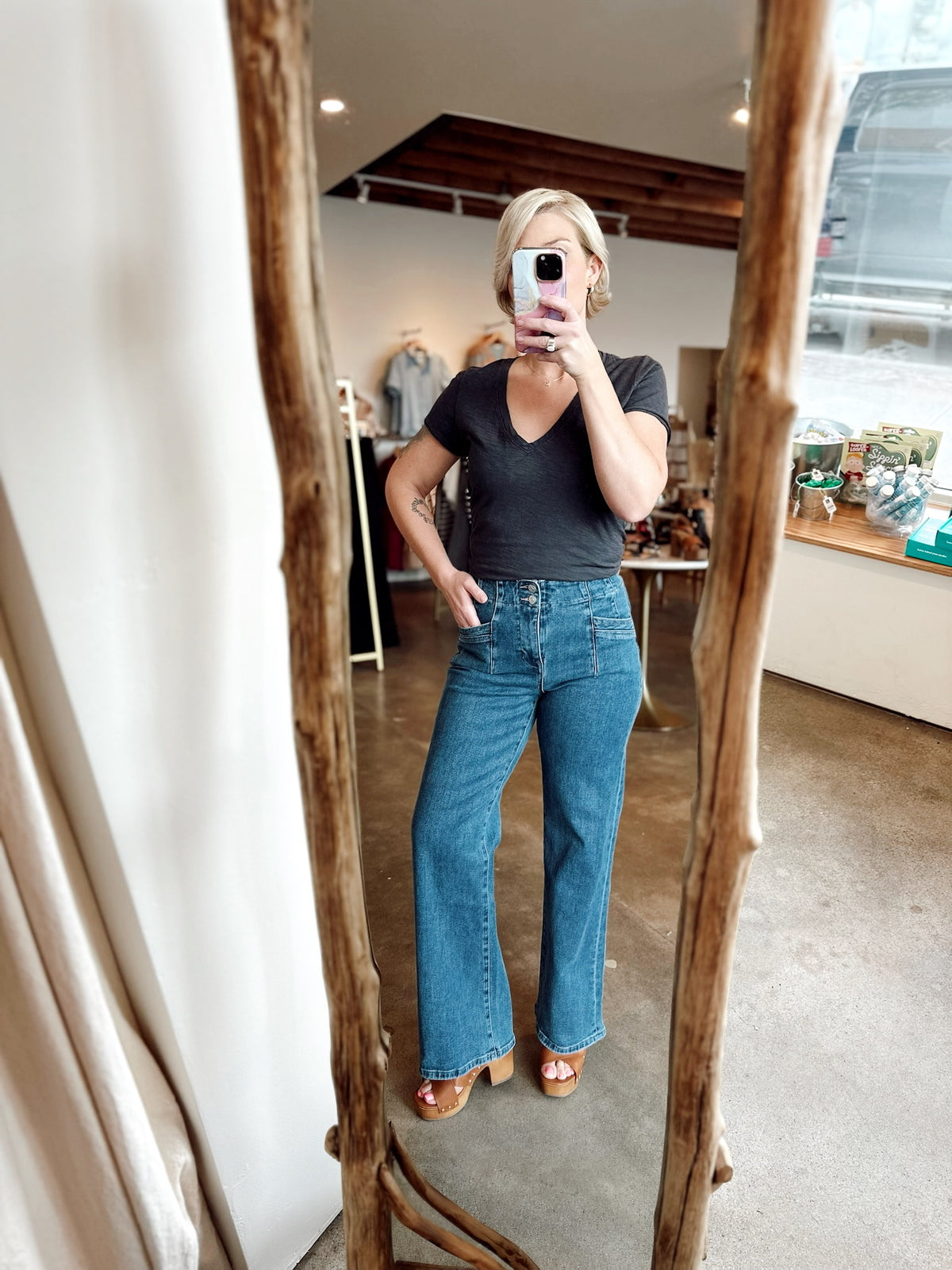 Jenny High Rise Wide Leg Jean