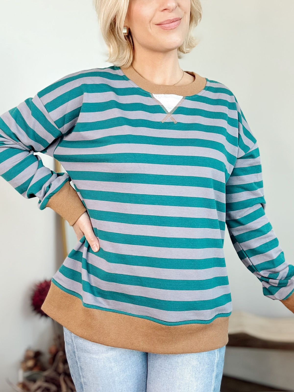 Trinity Stripe Sweatshirt