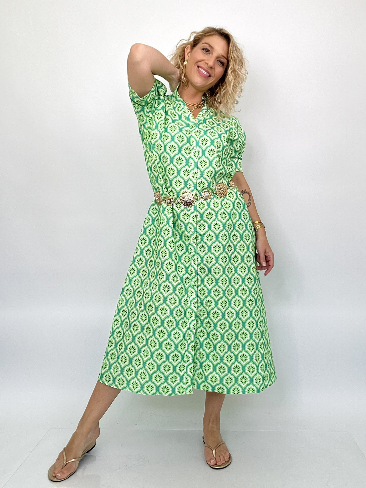Shanna Printed Midi Dress