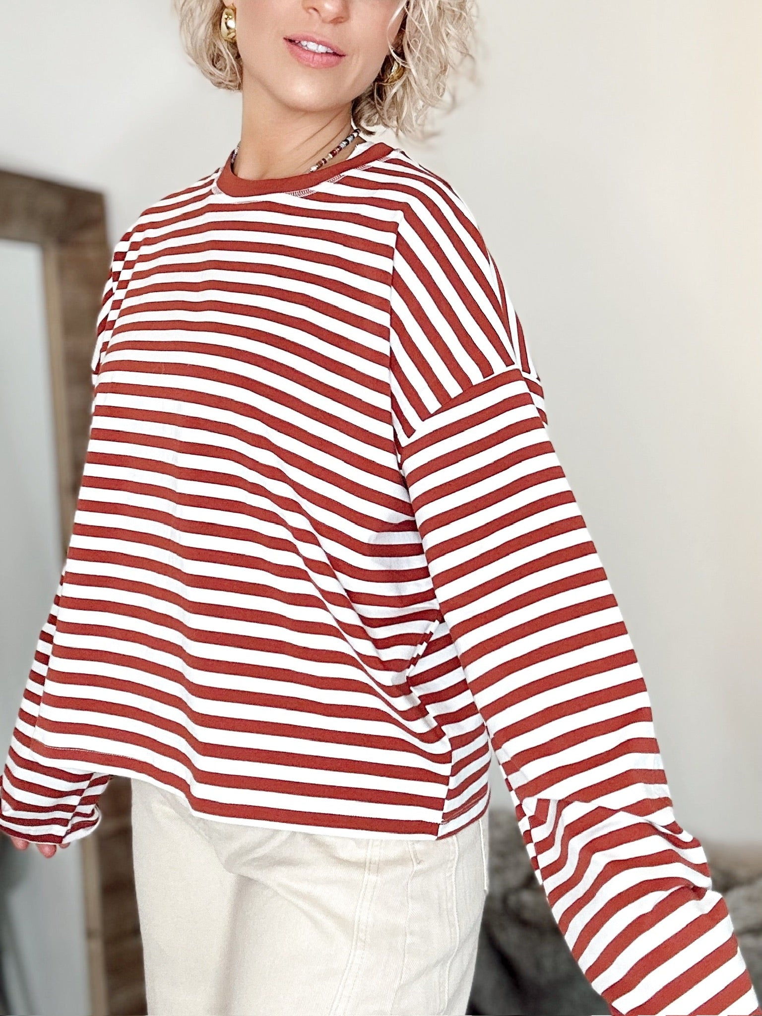 Erin Long Sleeve Striped Top