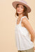 Rhonda  Eyelet Ruffle Tank