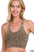 Desi Crop Bra Tank Top Brown