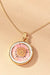 Dry Flower Necklace Daisy Pink